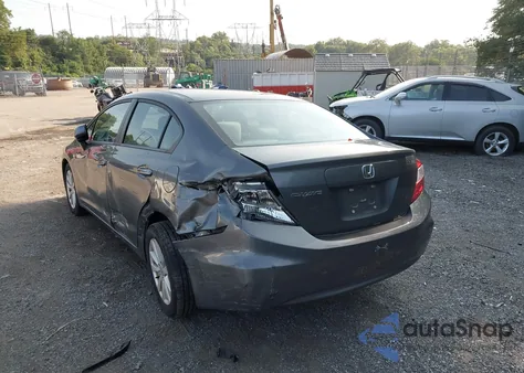 2012 Honda Civic Ex from USA, damaged, VIN 19XFB2F87CE375537
